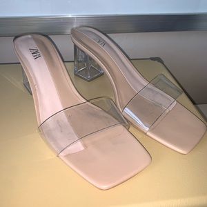Zara Clear Heels